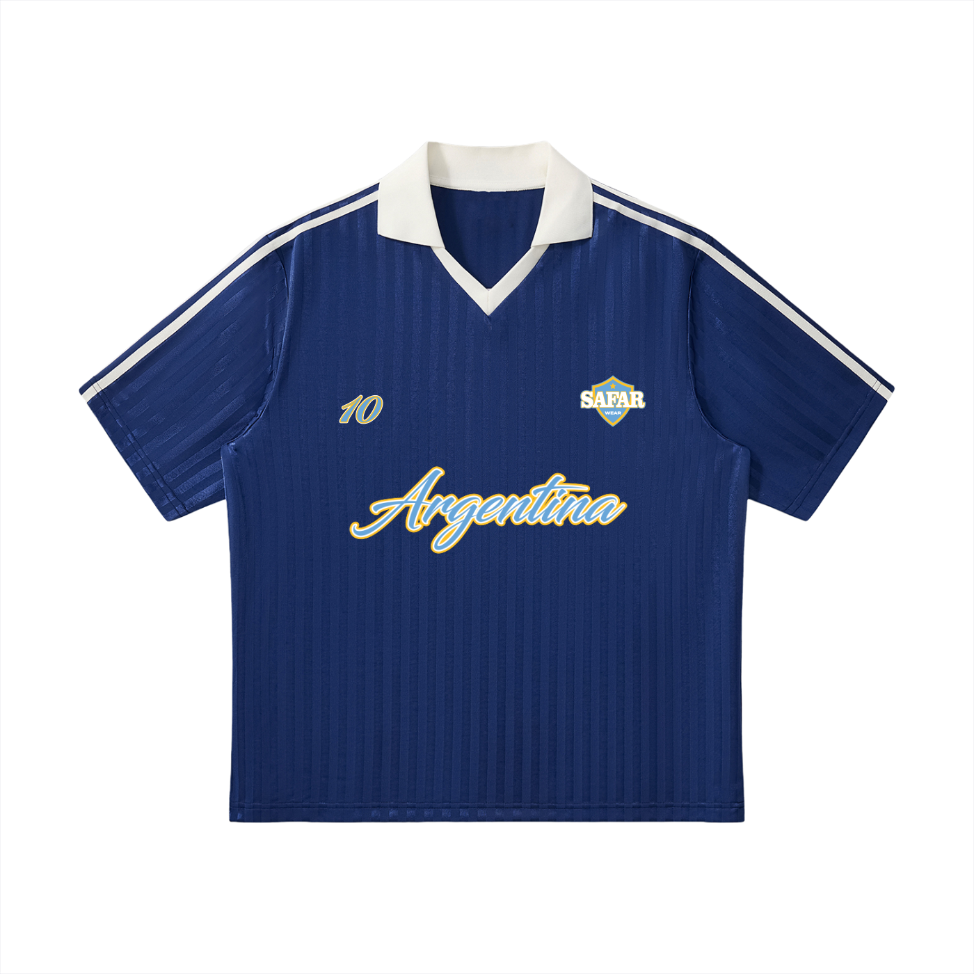 Argentina World Tour cultural soccer jersey navy blue — SAFARWEAR World Cup 2026