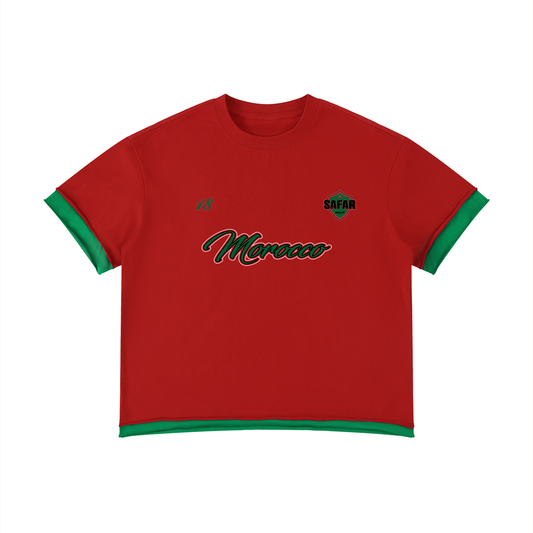 Morocco Atlas Lions World Tour Graphic Tee back — SAFARWEAR diaspora streetwear