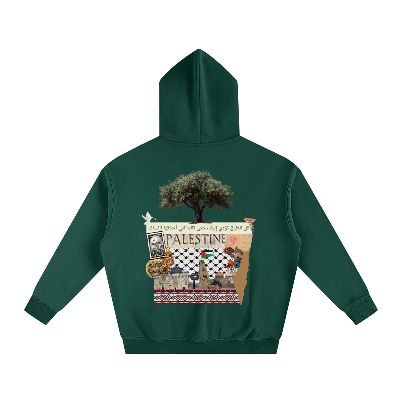 culture over trends,unisex hoodie,safar,graphic hoodie,memory and land,olive tree,olive,Palestine ,middle east,travel