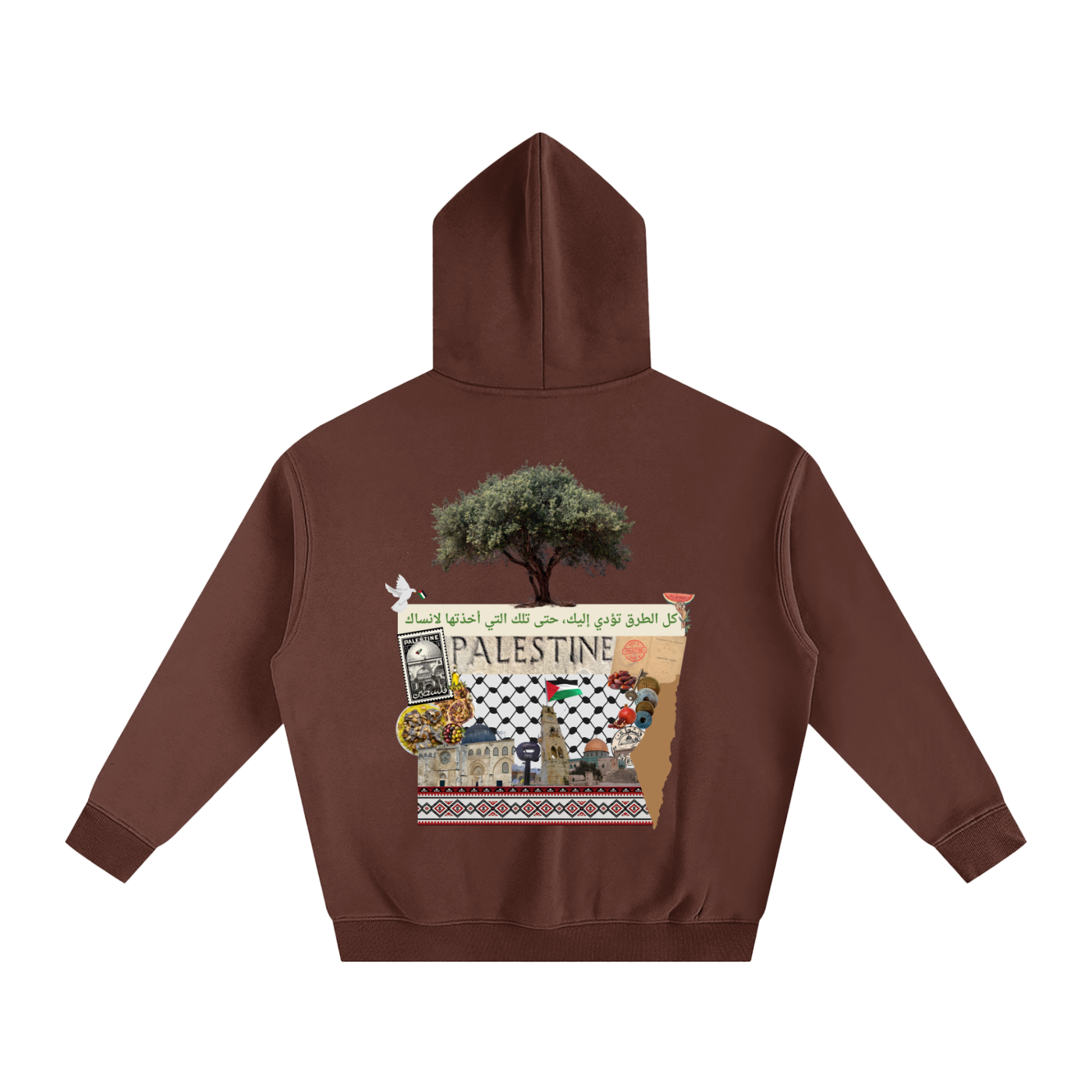 culture over trends,unisex hoodie,safar,graphic hoodie,memory and land,olive tree,olive,Palestine ,middle east,travel