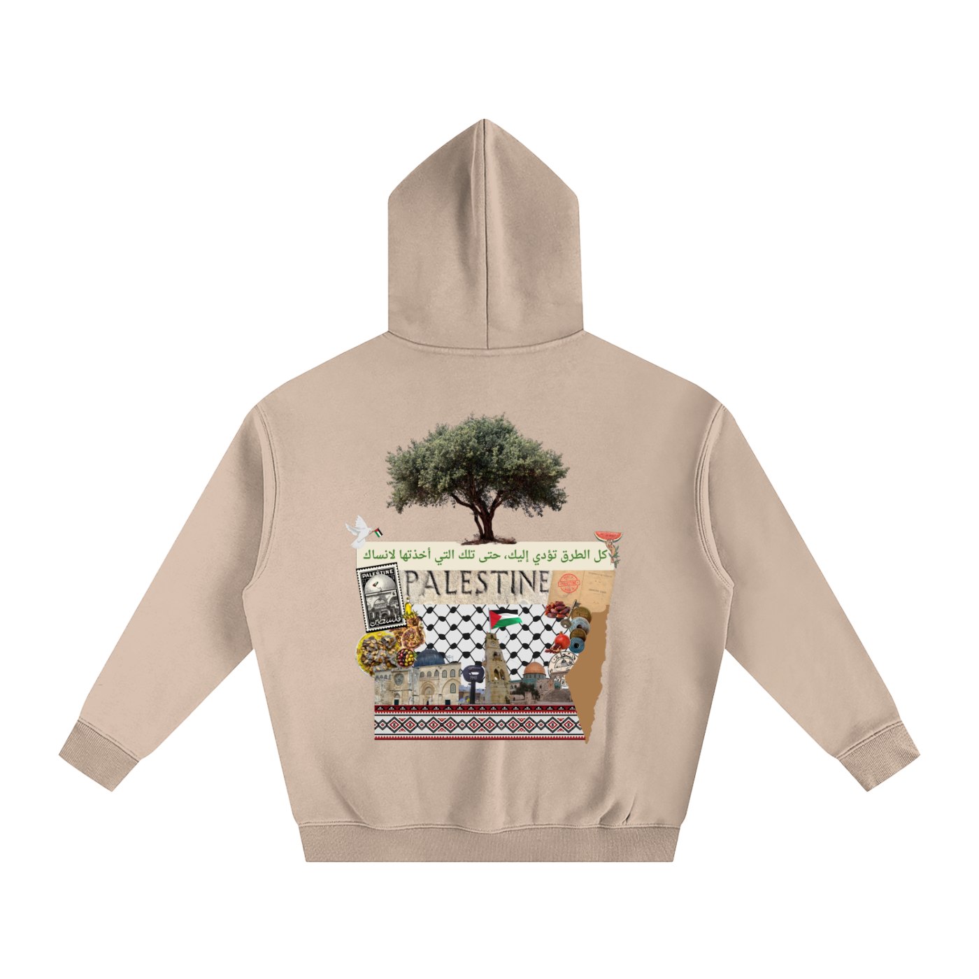 culture over trends,unisex hoodie,safar,graphic hoodie,memory and land,olive tree,olive,Palestine ,middle east,travel