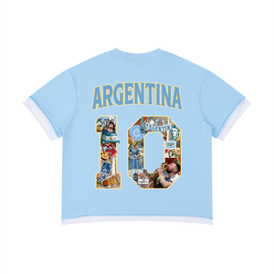 Argentina Campeones World Tour Graphic Tee front — SAFARWEAR cultural streetwear
