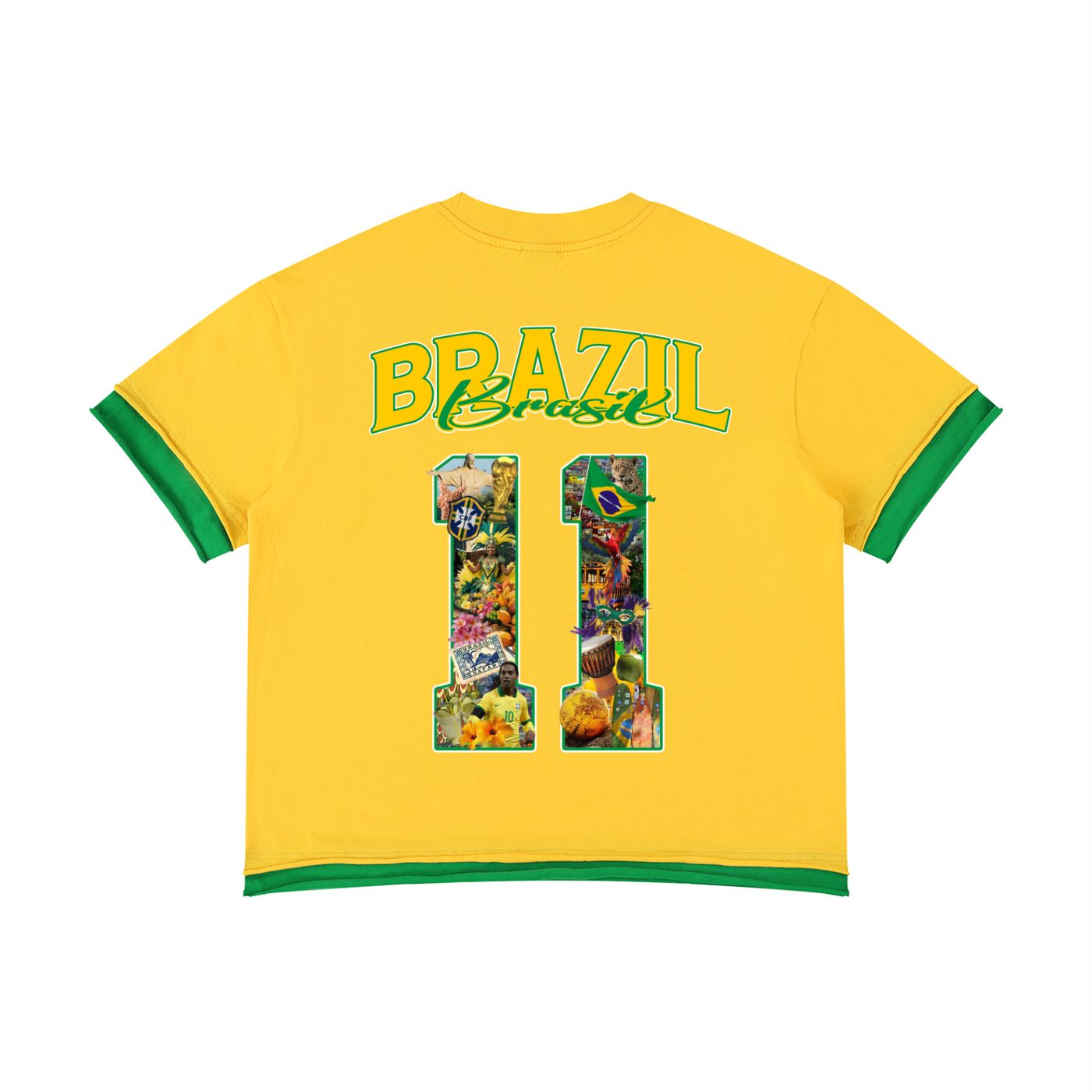 Brazil Jogo Bonito World Tour Graphic Tee front — SAFARWEAR cultural streetwear