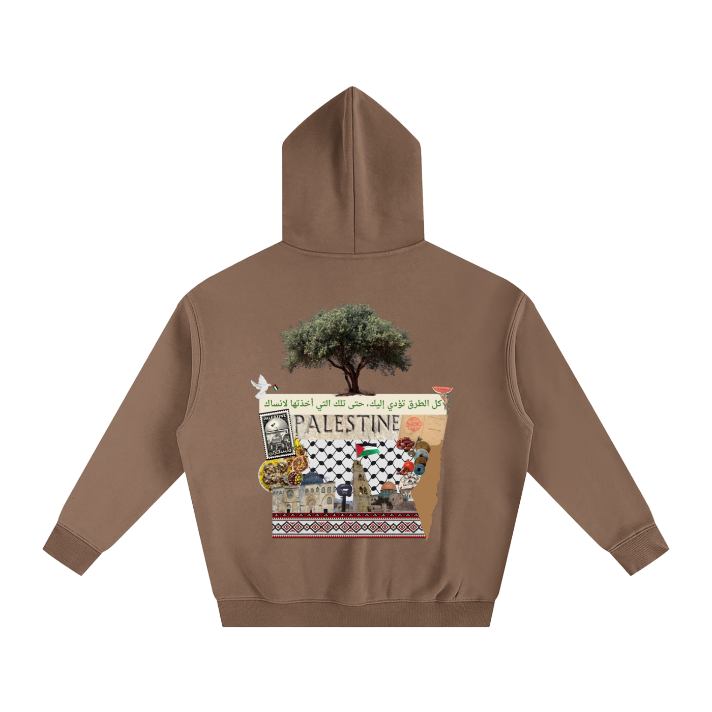 culture over trends,unisex hoodie,safar,graphic hoodie,memory and land,olive tree,olive,Palestine ,middle east,travel