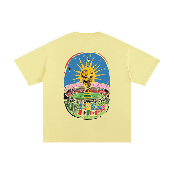 The World Tour SAFAR World Cup 2026 Tee — light blue colorway front | SAFARWEAR