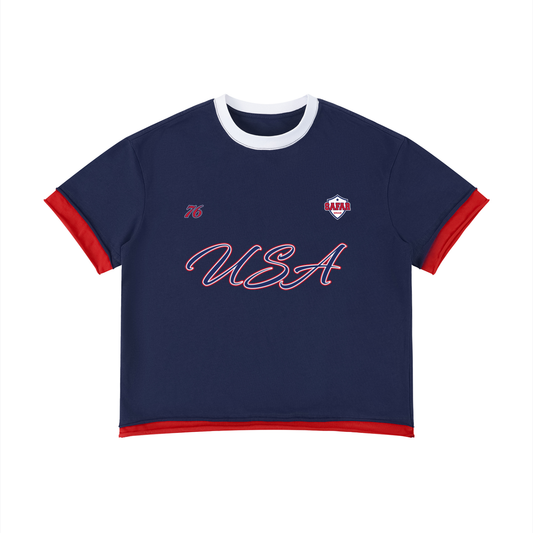 USA Home Crowd World Tour Graphic Tee back — SAFARWEAR diaspora streetwear