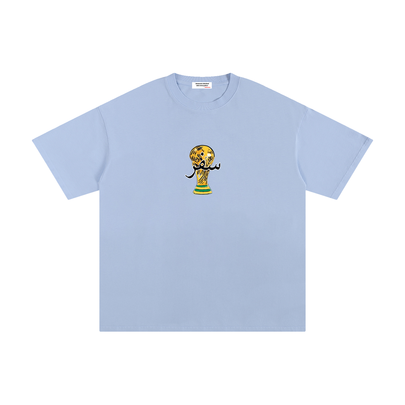 The World Tour SAFARWEAR World Cup 2026 oversized graphic tee detail