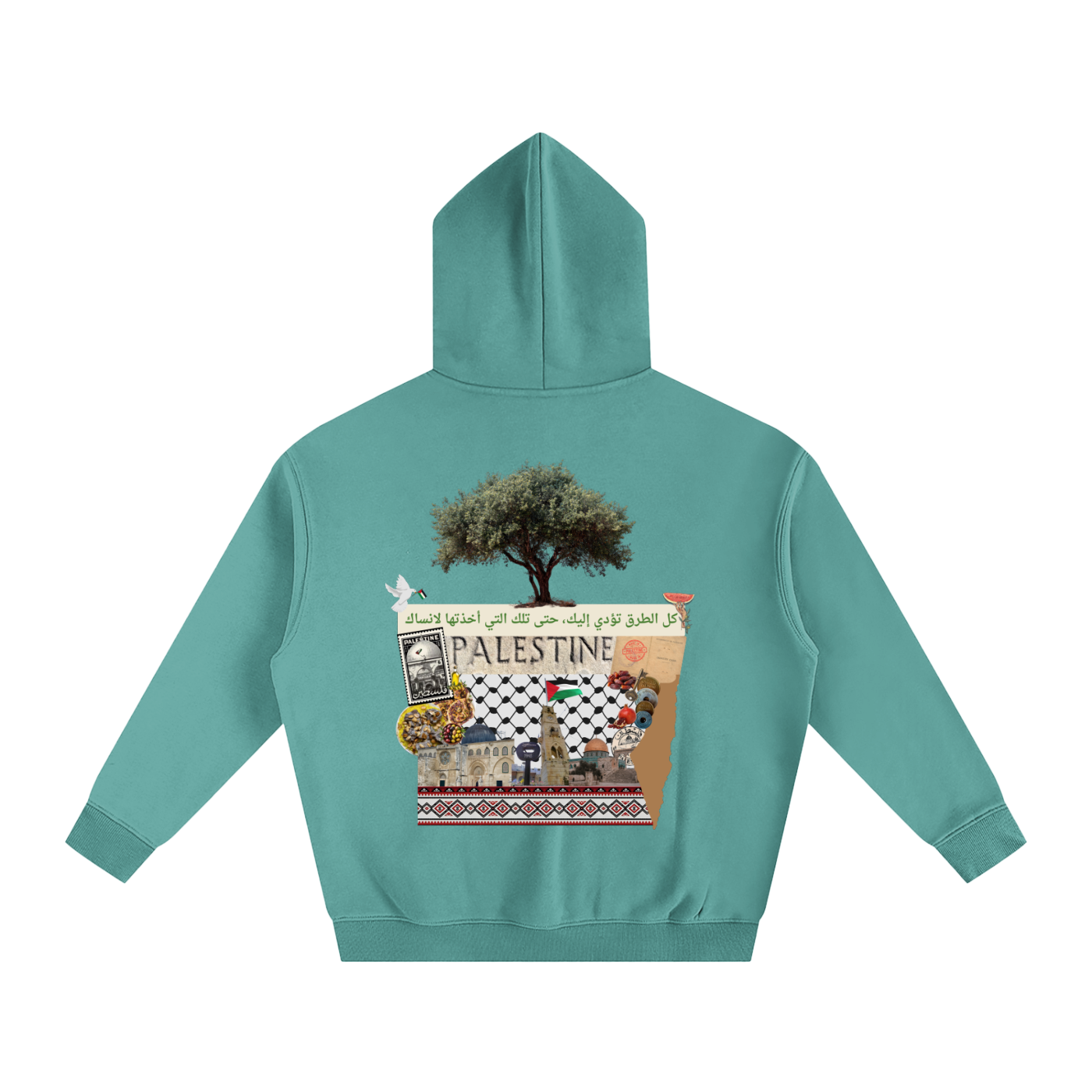 culture over trends,unisex hoodie,safar,graphic hoodie,memory and land,olive tree,olive,Palestine ,middle east,travel