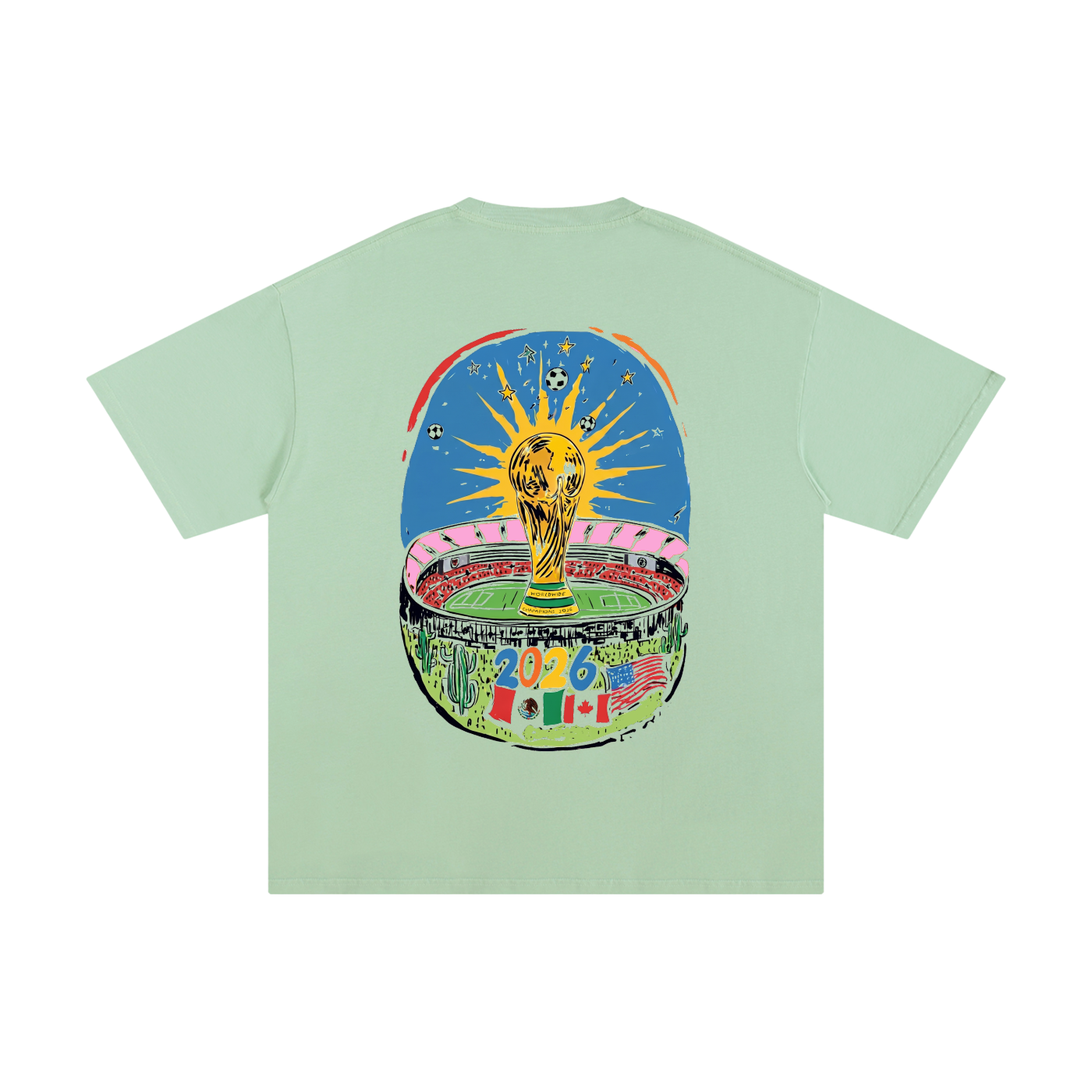 The World Tour SAFAR World Cup 2026 Tee — wine red colorway | SAFARWEAR