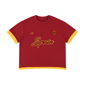 Spain World Tour oversized graphic tee back — SAFARWEAR diaspora streetwear