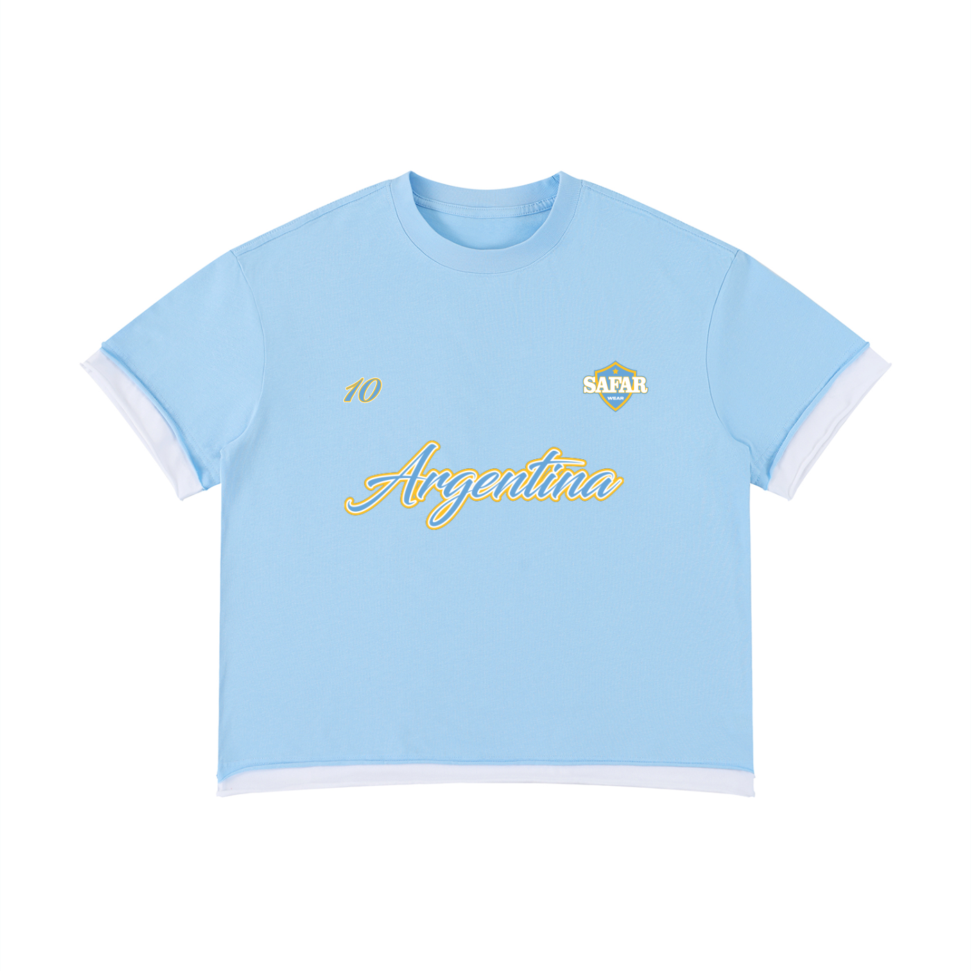 Argentina World Tour oversized graphic tee back — SAFARWEAR diaspora streetwear