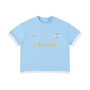 Argentina World Tour oversized graphic tee back — SAFARWEAR diaspora streetwear
