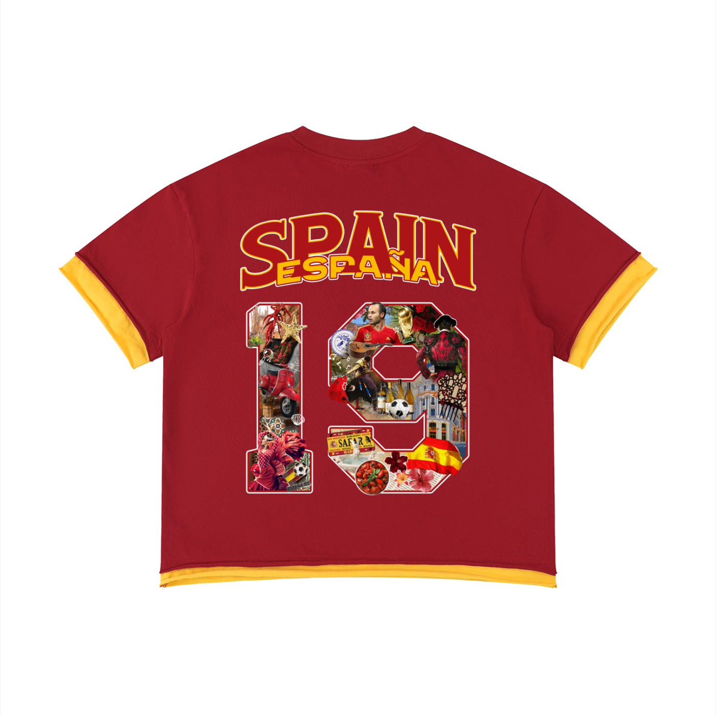 Spain España World Tour Graphic Tee front — SAFARWEAR cultural streetwear