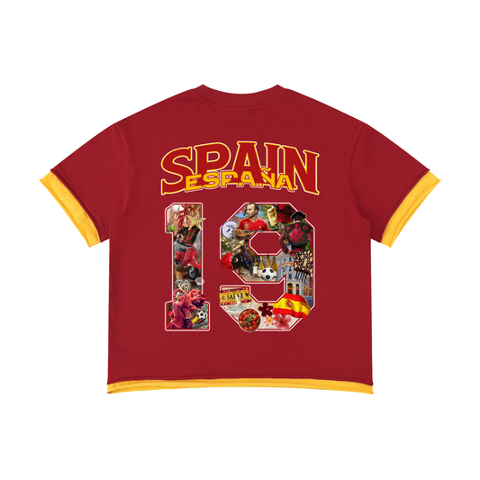 Spain España World Tour Graphic Tee front — SAFARWEAR cultural streetwear