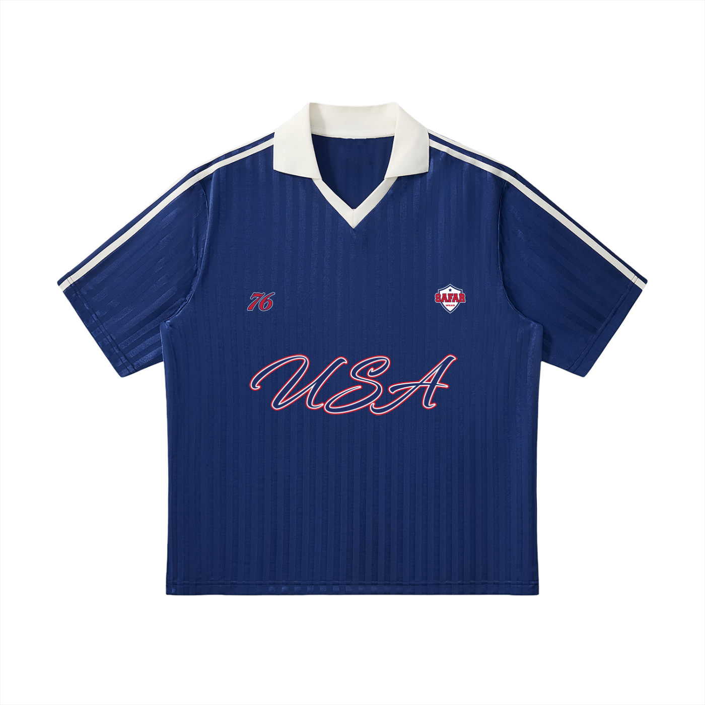 USA Home Crowd World Tour Soccer Jersey back with cultural collage — SAFARWEAR