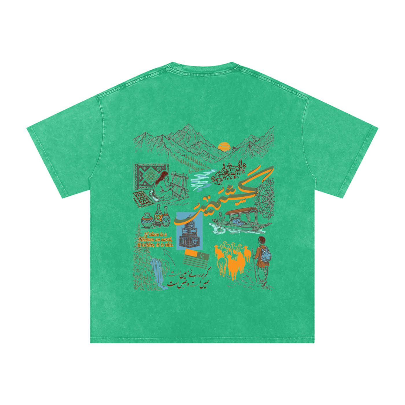 Kashmir,HeritageTee,Culture,Urdu,Vintage,SAFARWEAR,Pakistan,southasian,Unisex,shopping,sale,USA,Tiktok,India,NorthernArea
