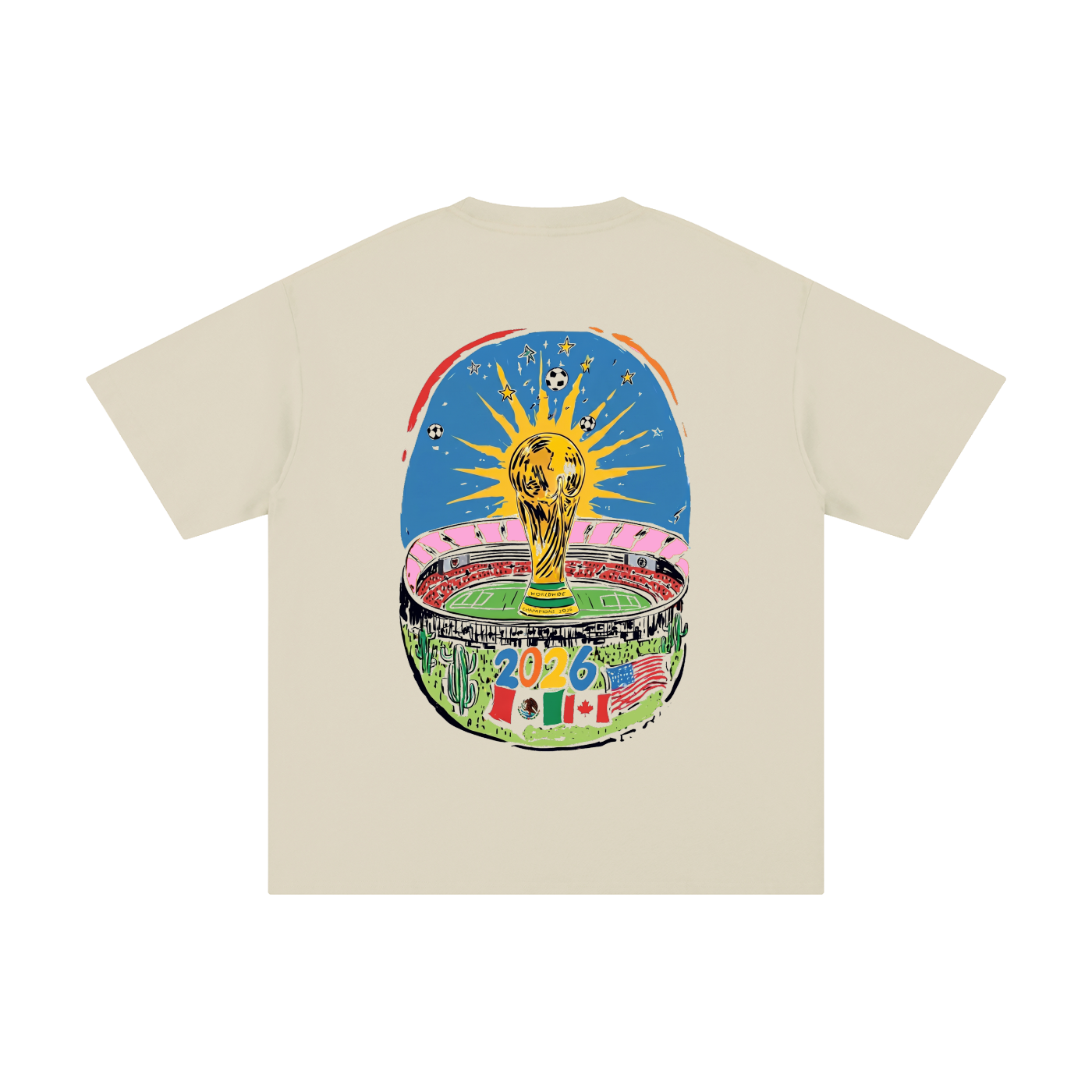 The World Tour SAFAR World Cup 2026 Tee — apricot colorway | SAFARWEAR