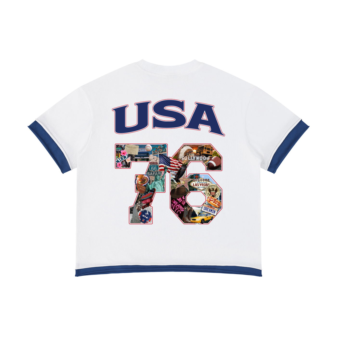 USA Home Crowd World Tour Graphic Tee front — SAFARWEAR cultural streetwear
