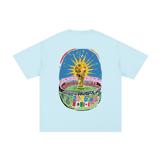 The World Tour SAFAR World Cup 2026 Tee — light blue colorway back | SAFARWEAR