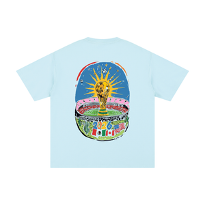 The World Tour SAFAR World Cup 2026 Tee — light blue colorway back | SAFARWEAR